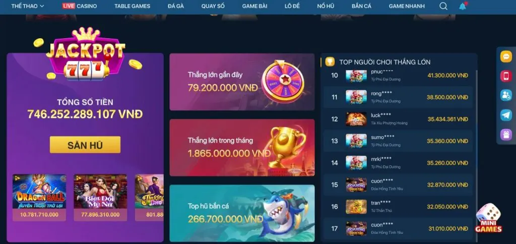 Thưởng nạp tiền hàng ngày